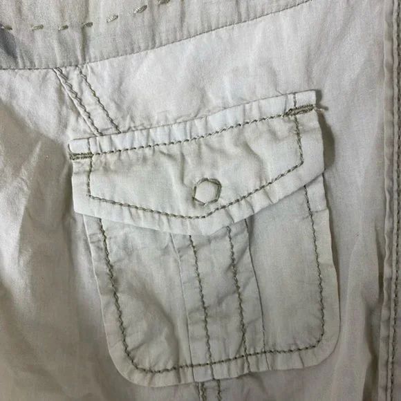 Khaki button down long sleeve dress - Picture 12 of 13